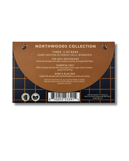 Northwoods Collection Chocolate Gift Box | 3 Mini Chocolate Bars