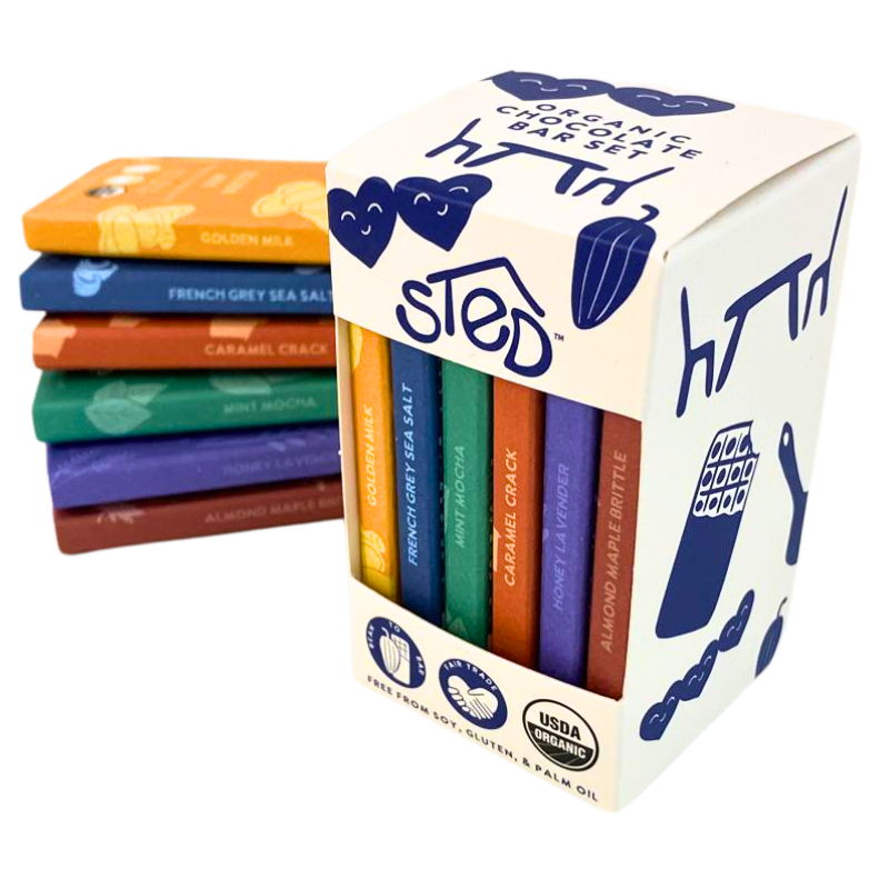 6 Mini Chocolate Bars Pack Bestselling Chocolate Gift Sted Foods